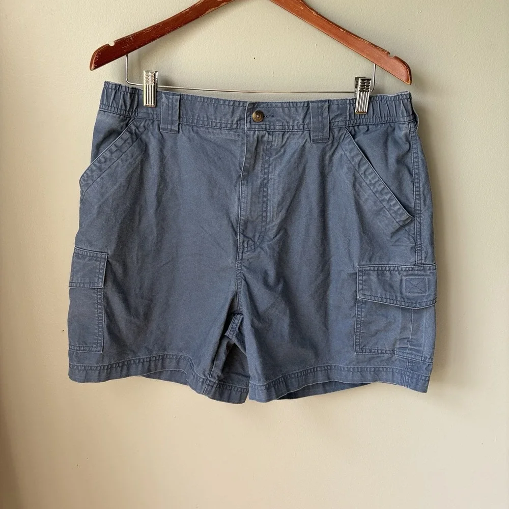 Vintage L.L Bean Comfort Waist Blue Shorts Men's Size 36W -100% Cotton 6